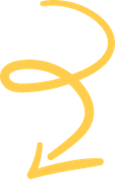 Hand-drawn arrow pointing to form
