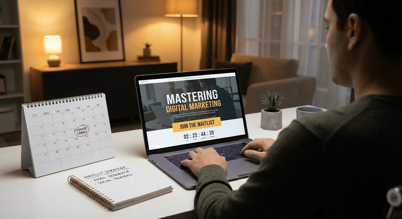 How to Launch Your Online Course Using a Waitlist